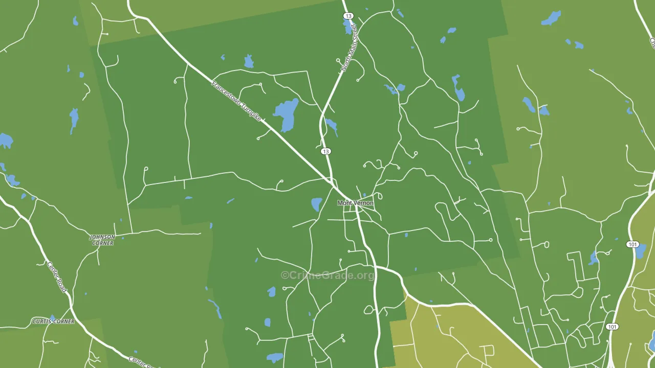 03057, NH Map of Vehicle Theft Rates