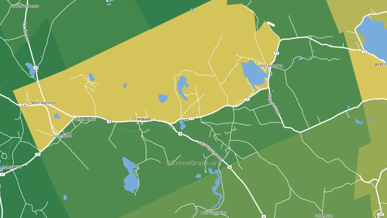 03216, NH Map of Vehicle Theft Rates