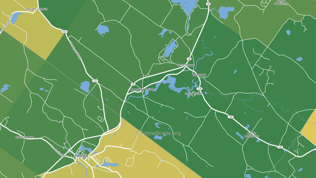 03218, NH Map of Vehicle Theft Rates