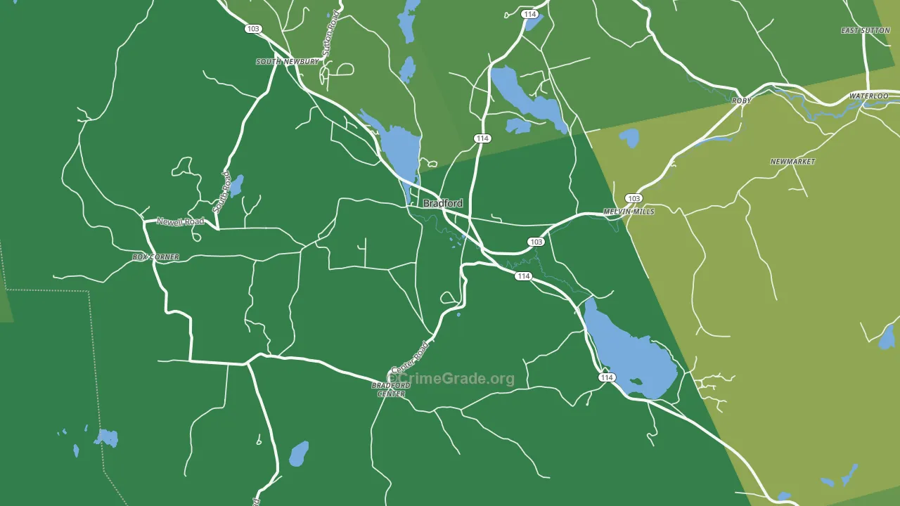 03221, NH Map of Vehicle Theft Rates