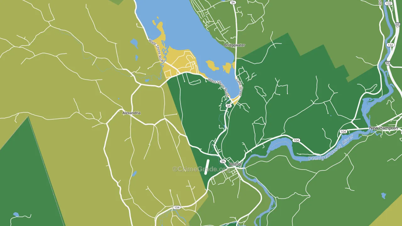 03222, NH Map of Vehicle Theft Rates