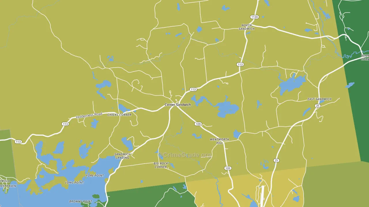 03227, NH Map of Vehicle Theft Rates
