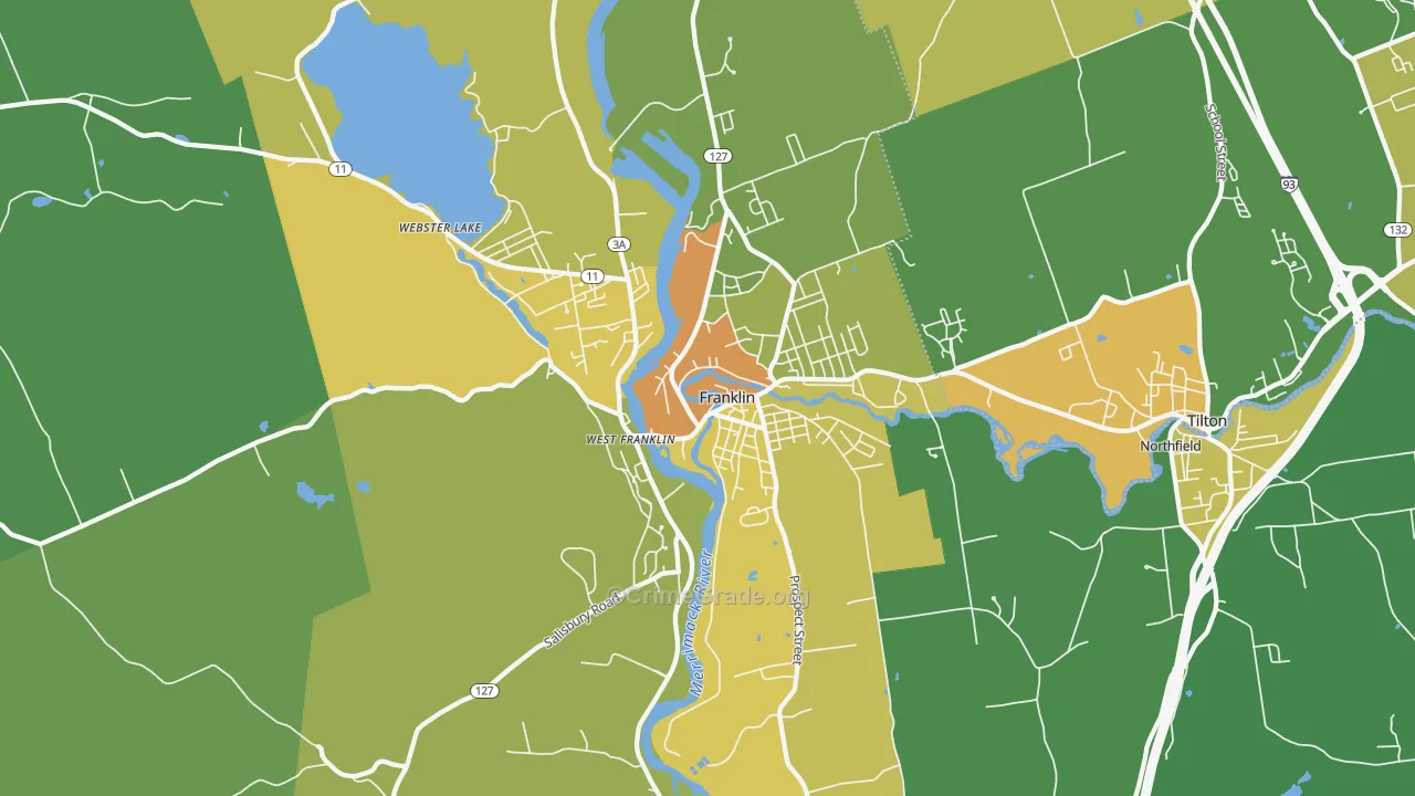 03235, NH Map of Vehicle Theft Rates