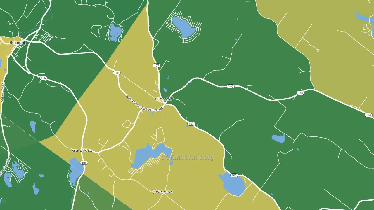 03237, NH Map of Vehicle Theft Rates