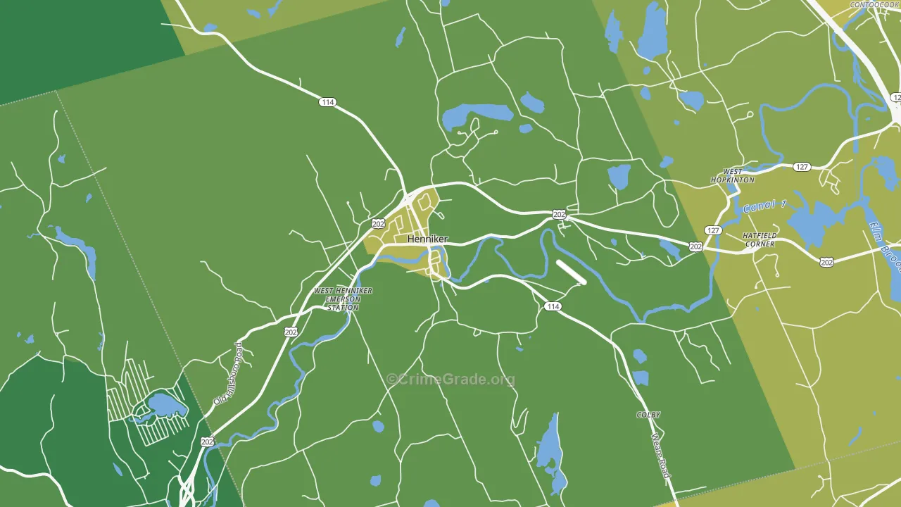 03242, NH Map of Vehicle Theft Rates