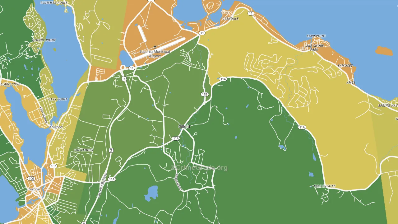 03249, NH Map of Vehicle Theft Rates