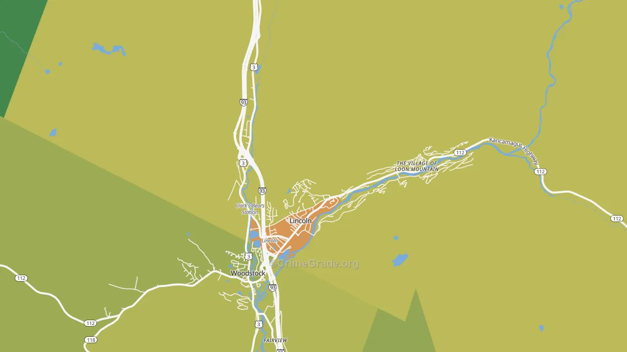 03251, NH Map of Vehicle Theft Rates