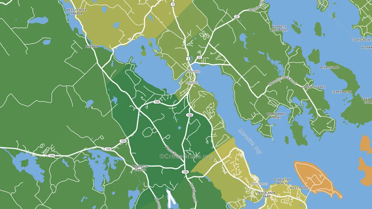 03253, NH Map of Vehicle Theft Rates
