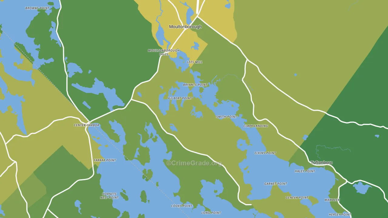 03254, NH Map of Vehicle Theft Rates
