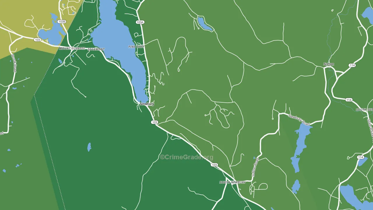 03255, NH Map of Vehicle Theft Rates