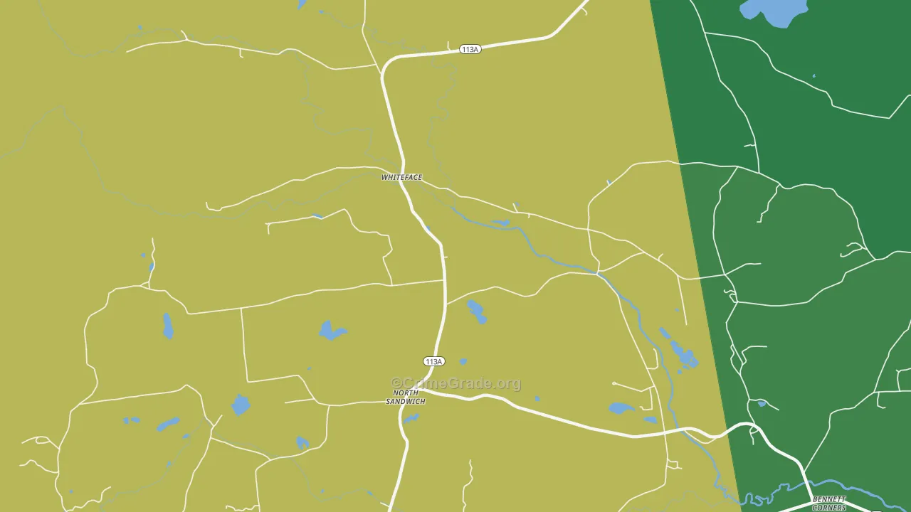 03259, NH Map of Vehicle Theft Rates