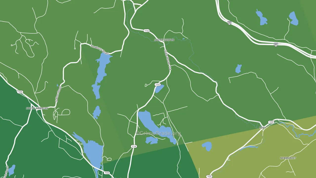 03273, NH Map of Vehicle Theft Rates