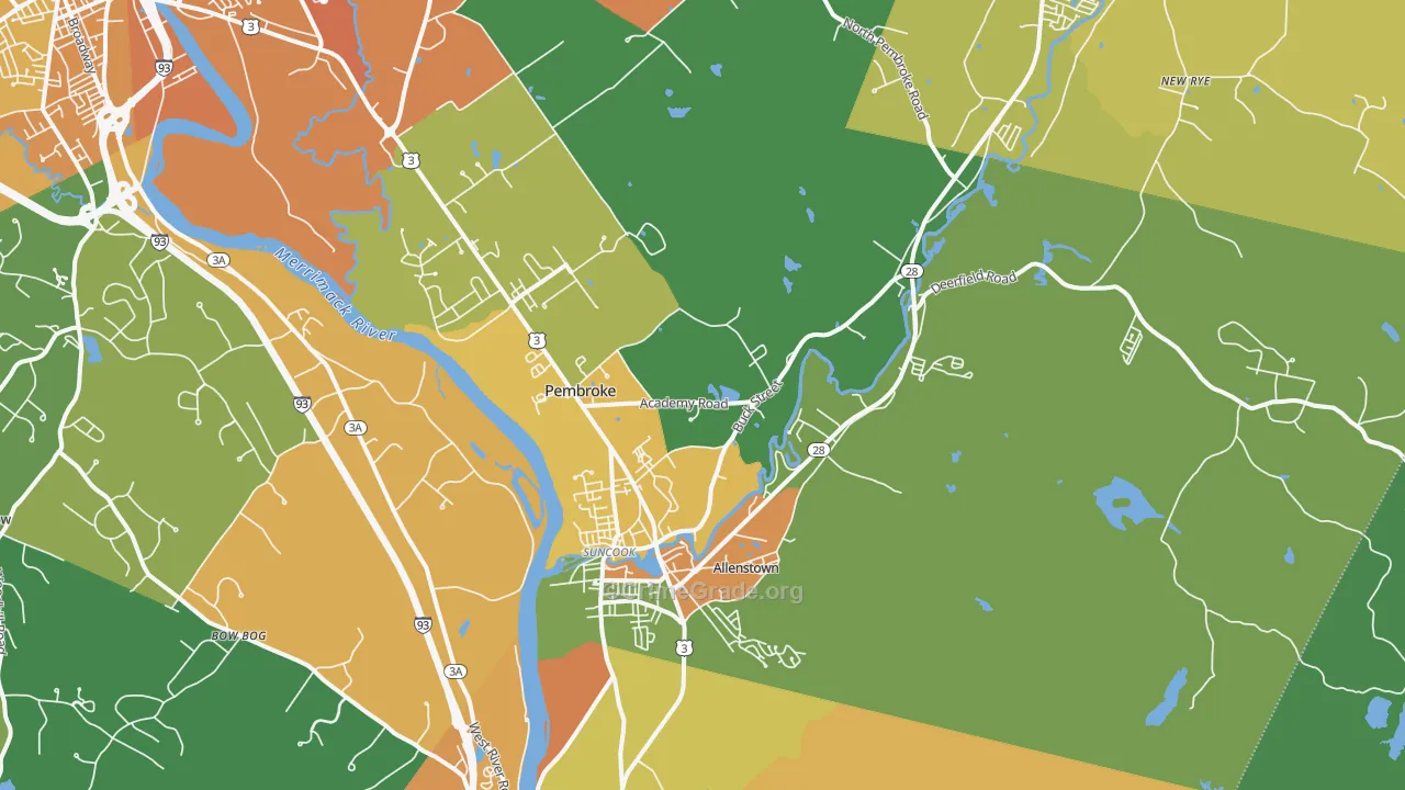 03275, NH Map of Vehicle Theft Rates