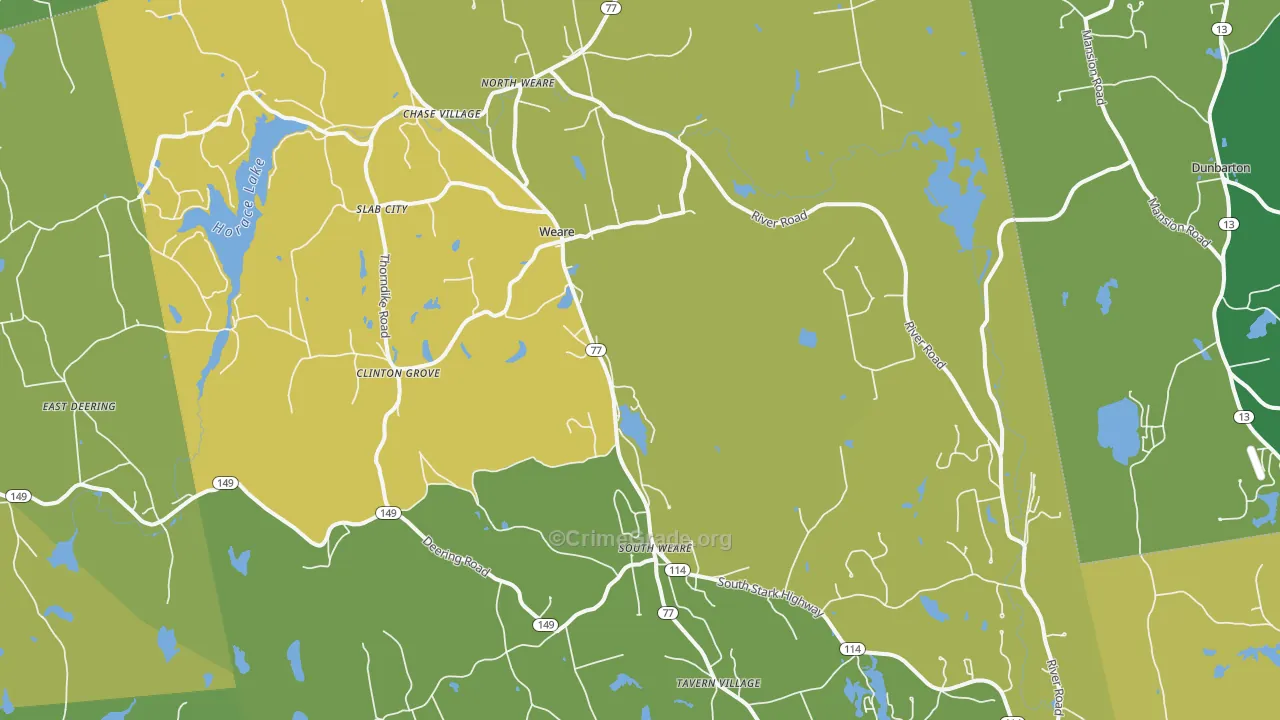 03281, NH Map of Vehicle Theft Rates