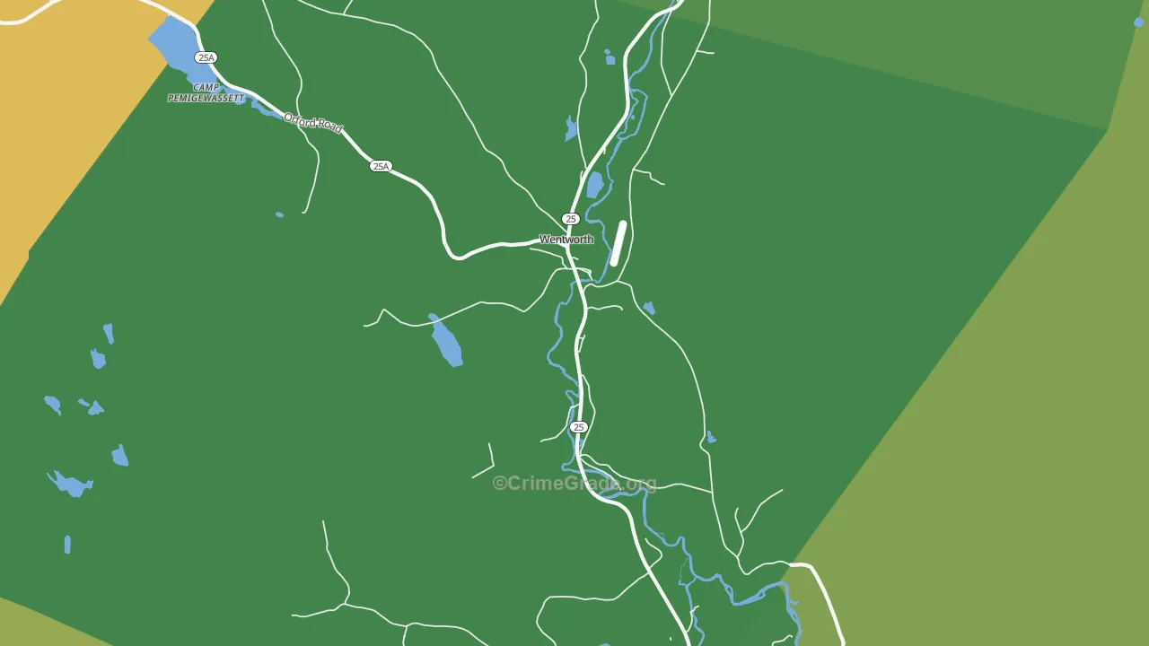 03282, NH Map of Vehicle Theft Rates
