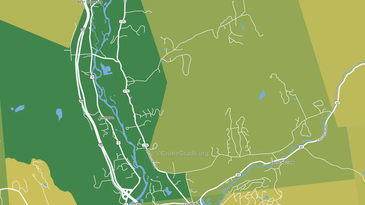 03285, NH Map of Vehicle Theft Rates