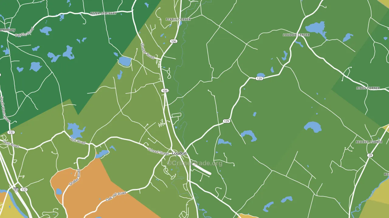 03307, NH Map of Vehicle Theft Rates