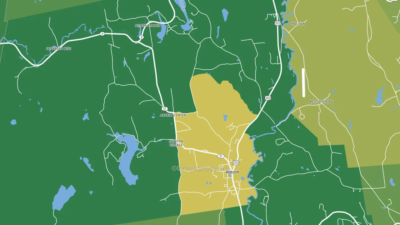 03440, NH Map of Vehicle Theft Rates
