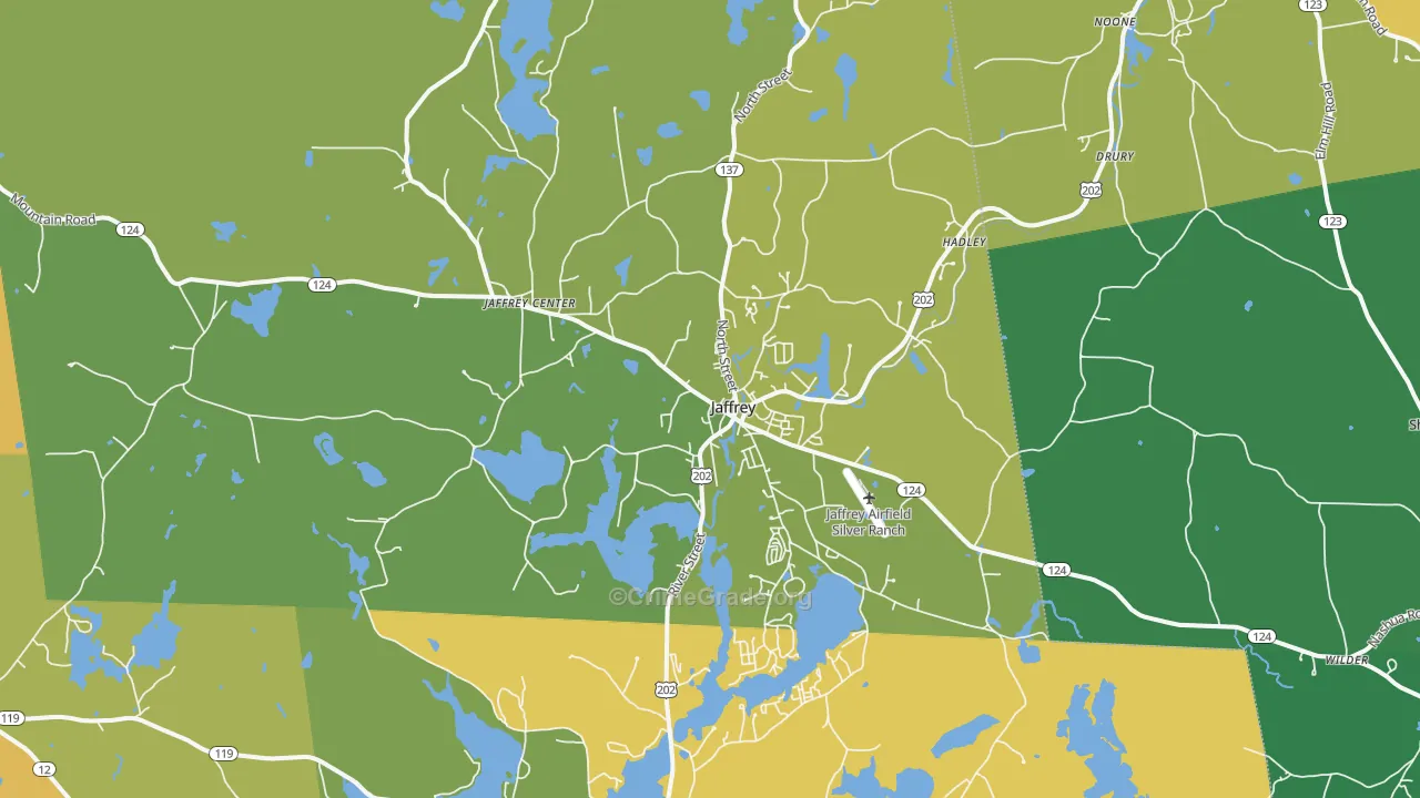 03452, NH Map of Vehicle Theft Rates