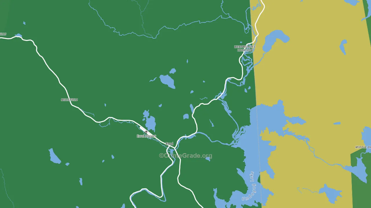 03579, NH Map of Vehicle Theft Rates