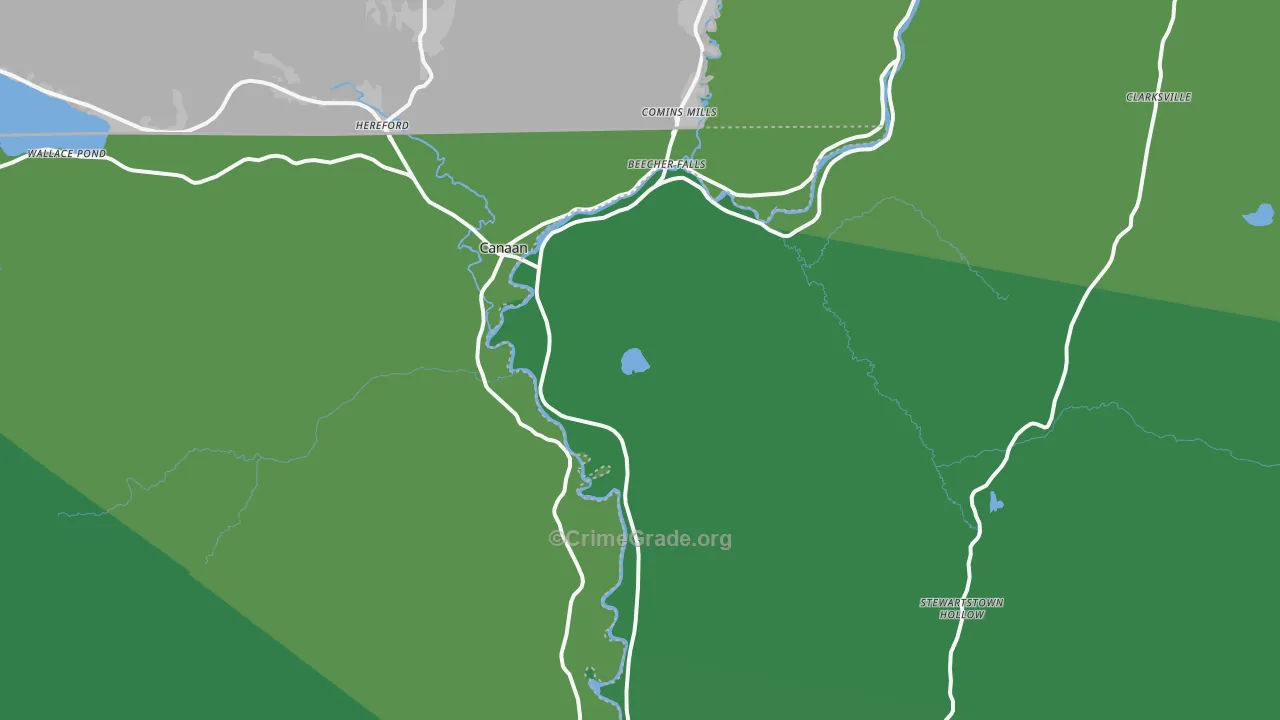 03597, NH Map of Vehicle Theft Rates