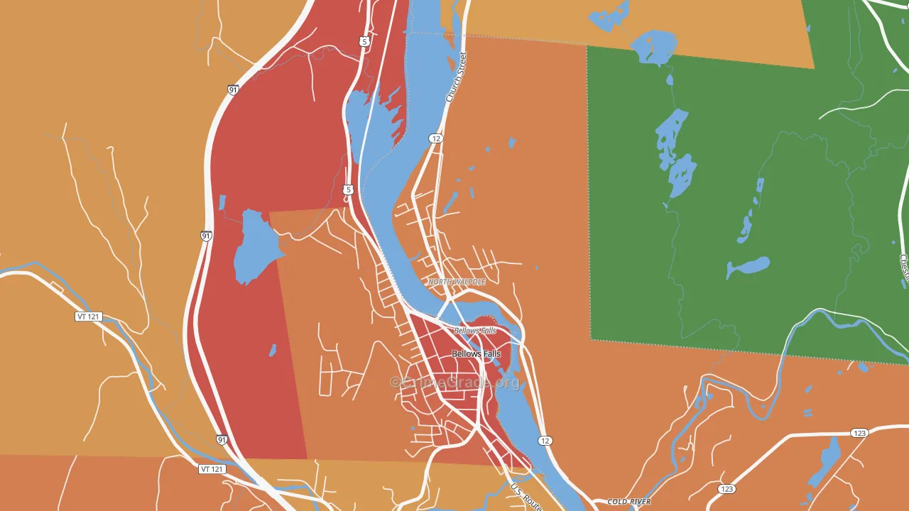 03609, NH Map of Vehicle Theft Rates