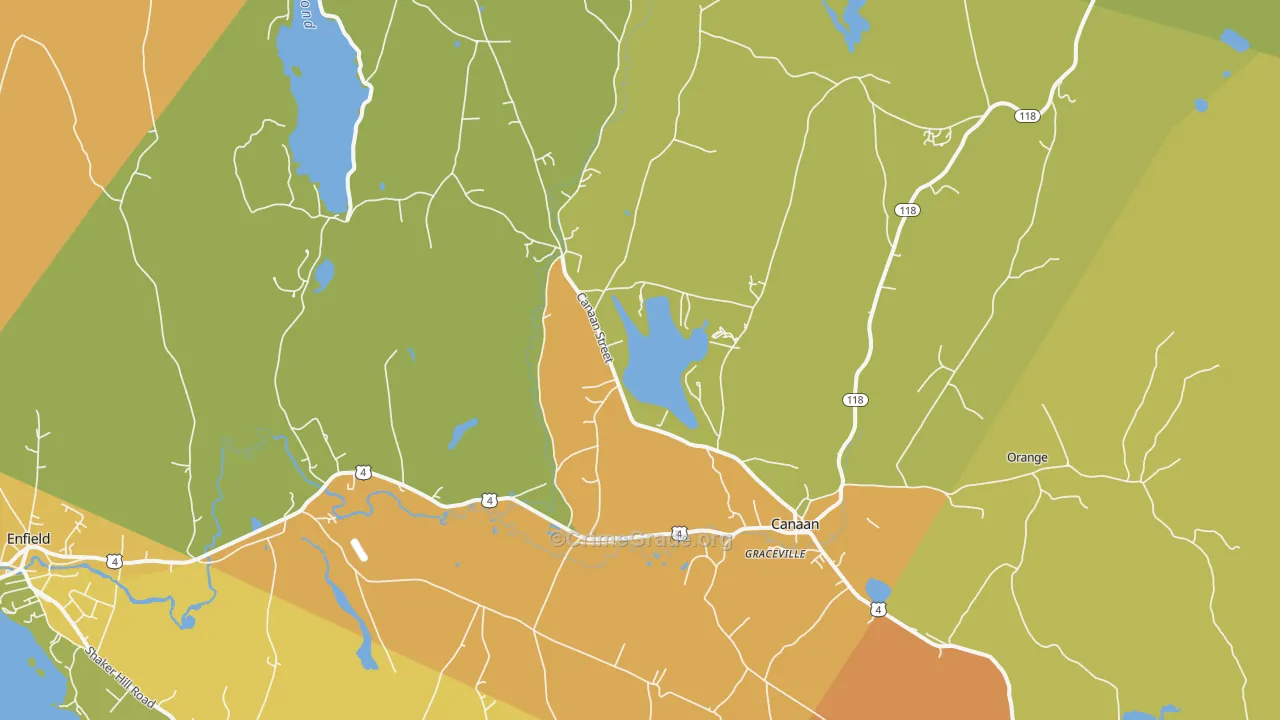 03741, NH Map of Vehicle Theft Rates