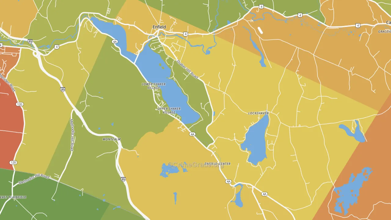 03748, NH Map of Vehicle Theft Rates