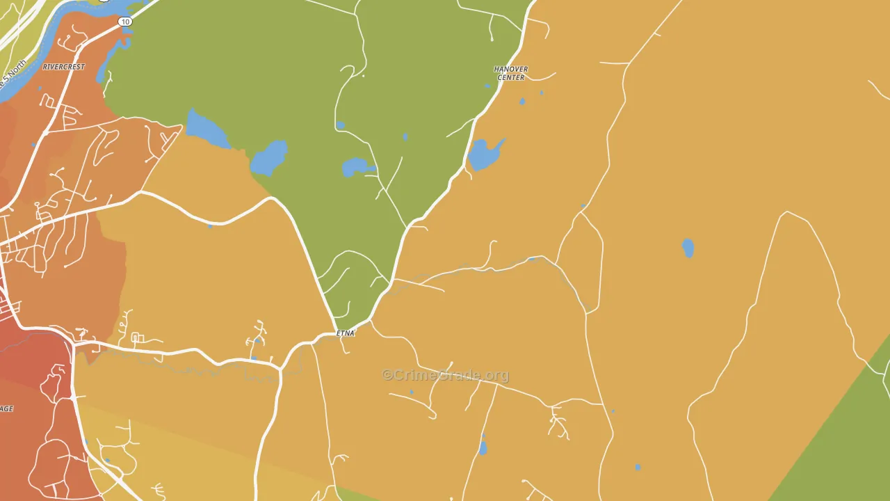 03750, NH Map of Vehicle Theft Rates