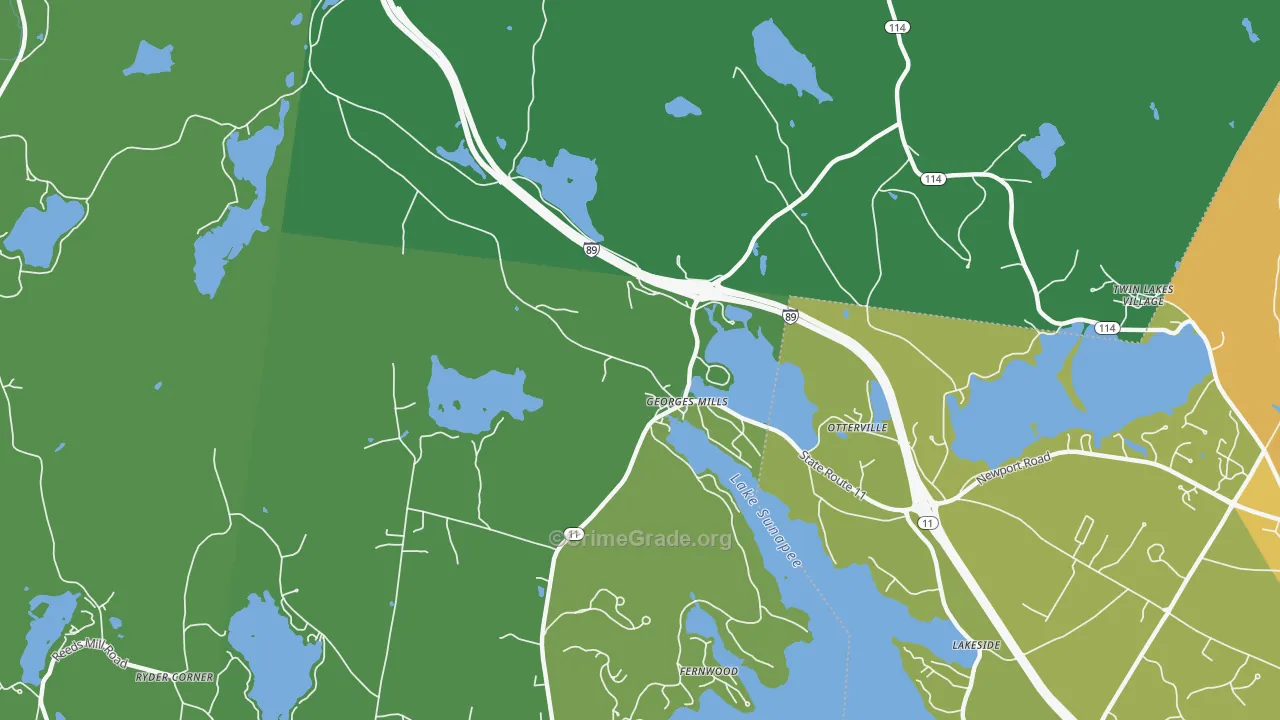 03751, NH Map of Vehicle Theft Rates