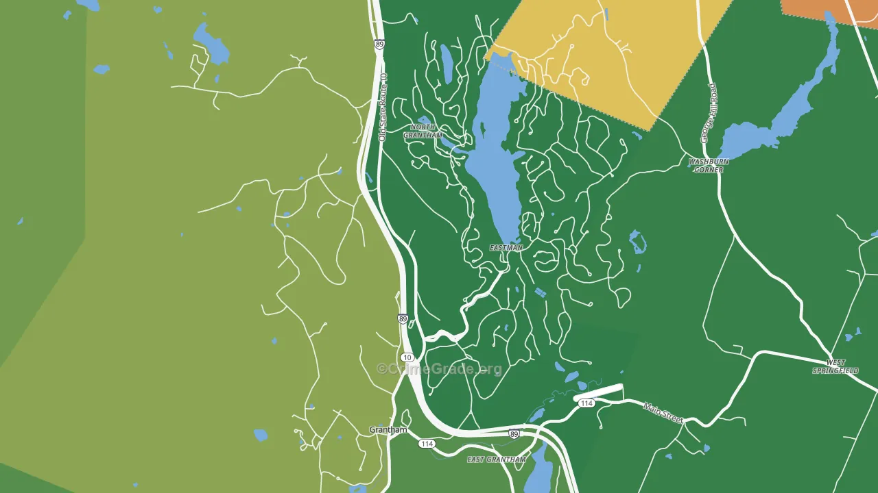 03753, NH Map of Vehicle Theft Rates