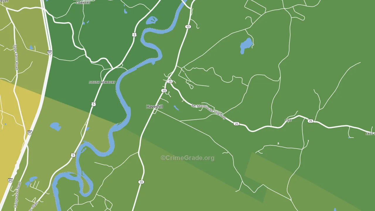 03765, NH Map of Vehicle Theft Rates