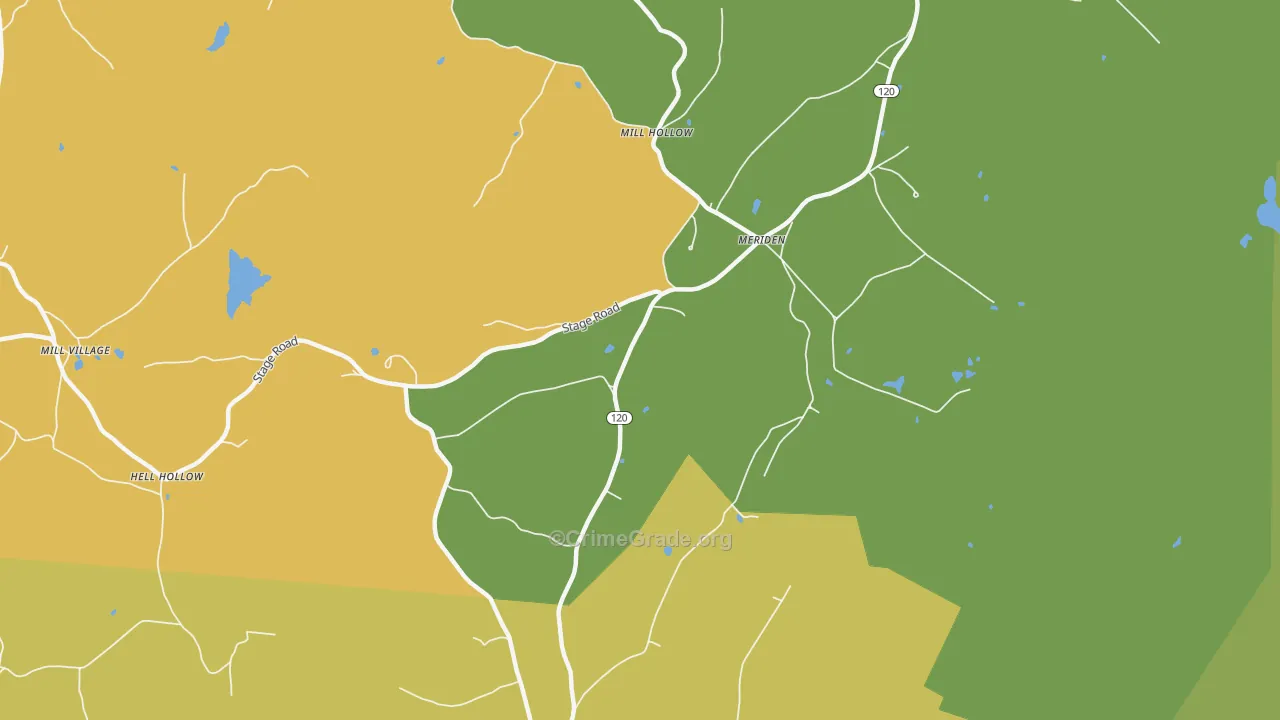 03770, NH Map of Vehicle Theft Rates