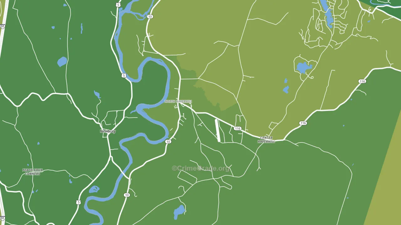 03774, NH Map of Vehicle Theft Rates
