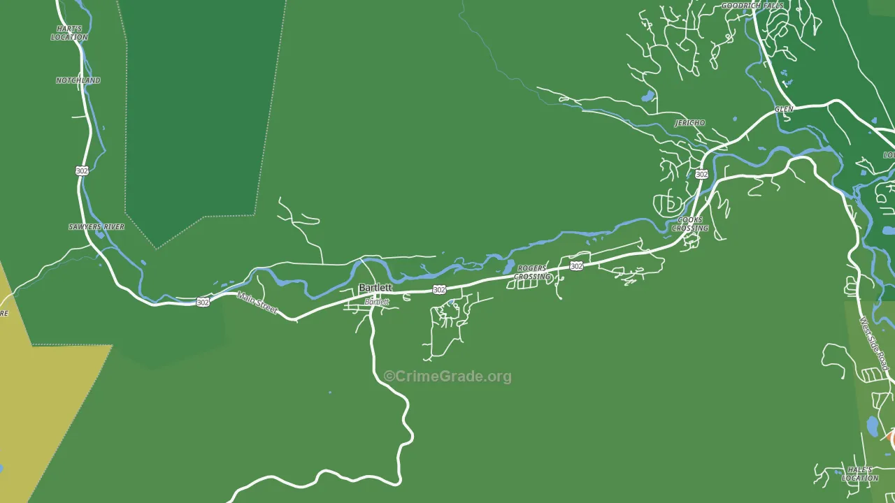 03812, NH Map of Vehicle Theft Rates