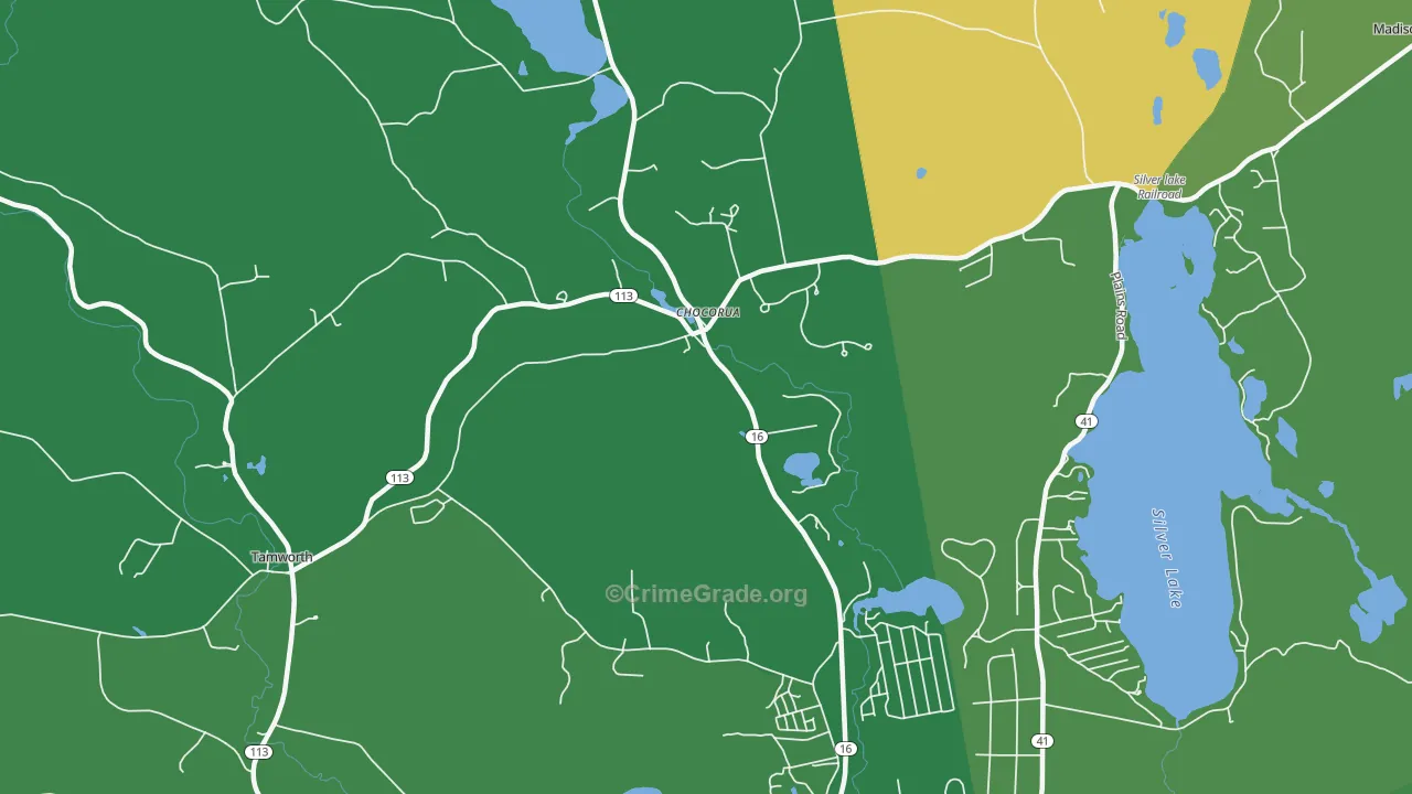 03817, NH Map of Vehicle Theft Rates