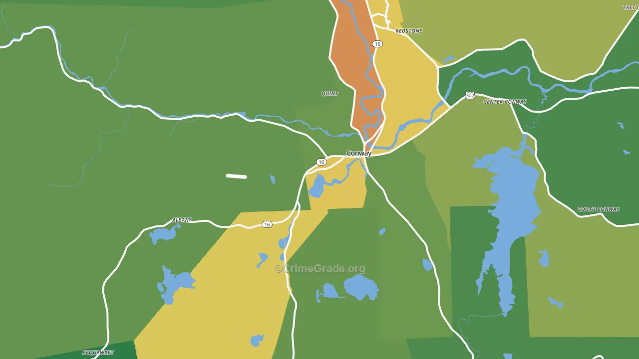 03818, NH Map of Vehicle Theft Rates