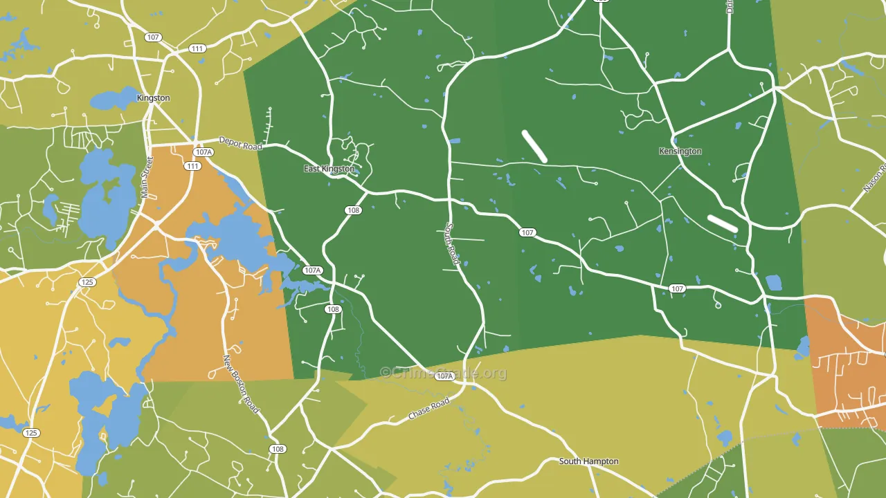 03827, NH Map of Vehicle Theft Rates