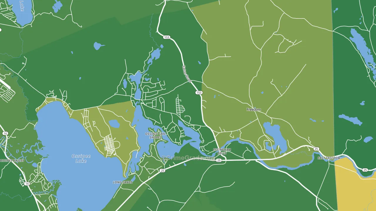 03836, NH Map of Vehicle Theft Rates