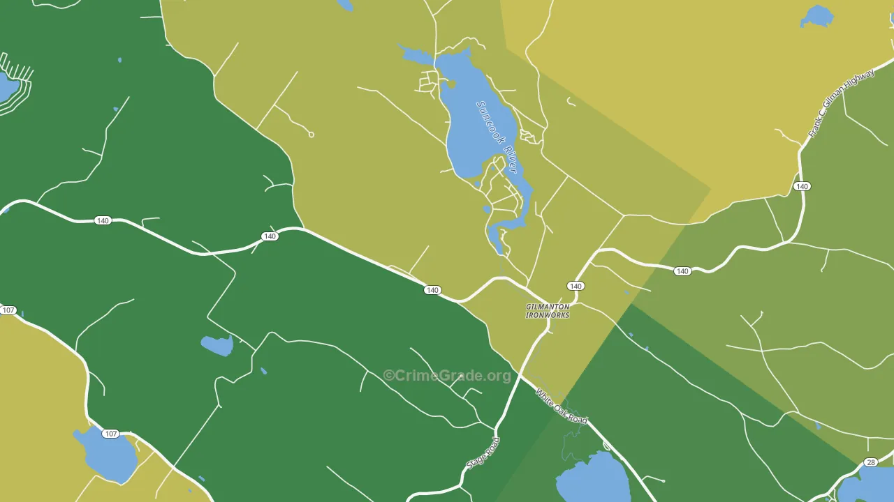 03837, NH Map of Vehicle Theft Rates