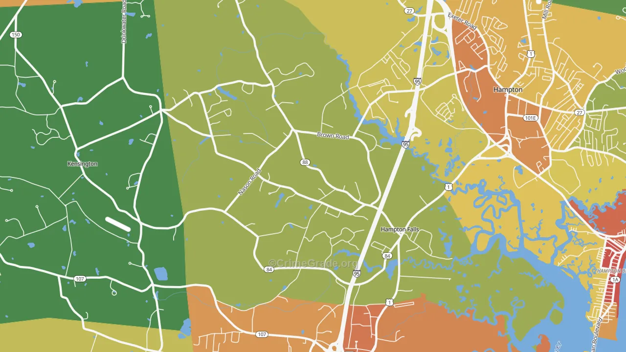 03844, NH Map of Vehicle Theft Rates