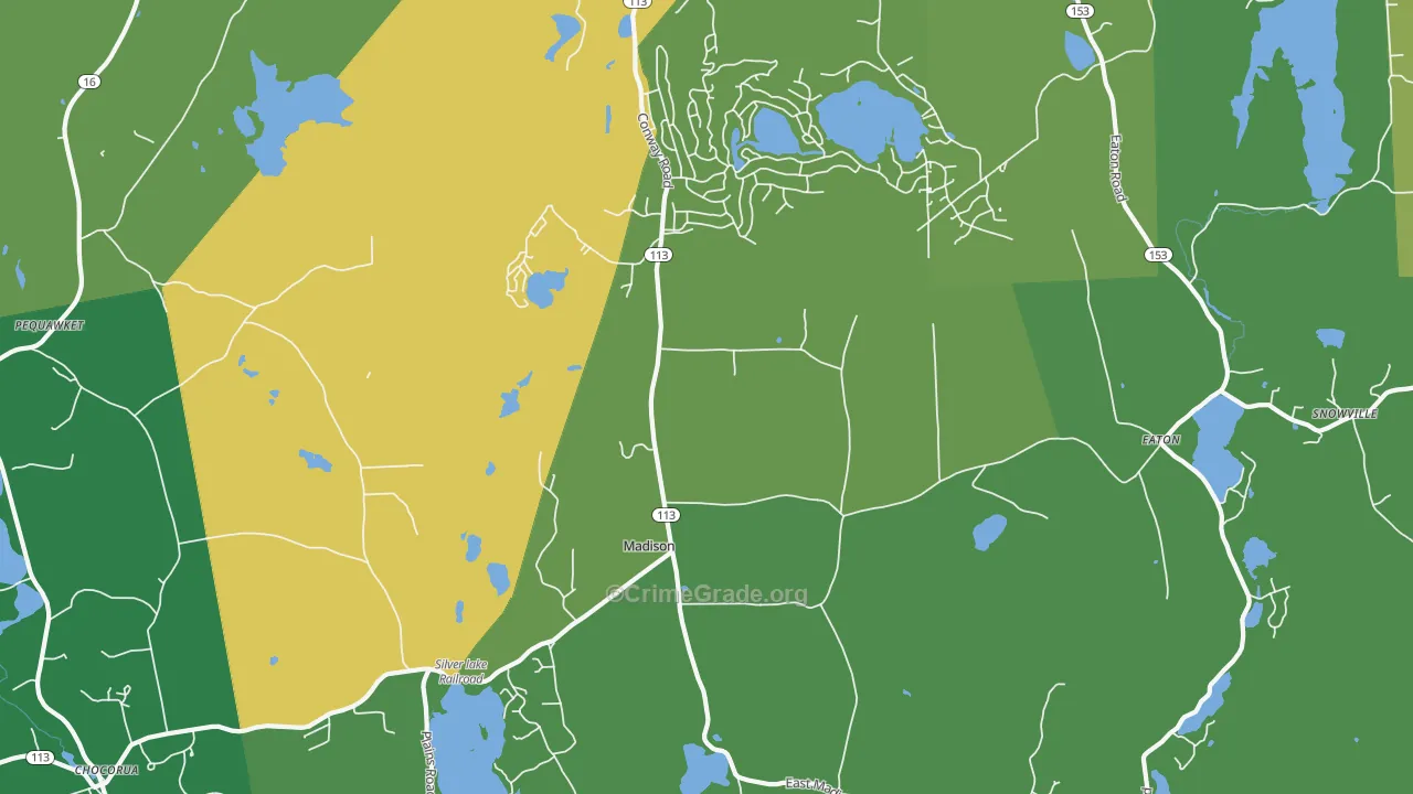 03849, NH Map of Vehicle Theft Rates
