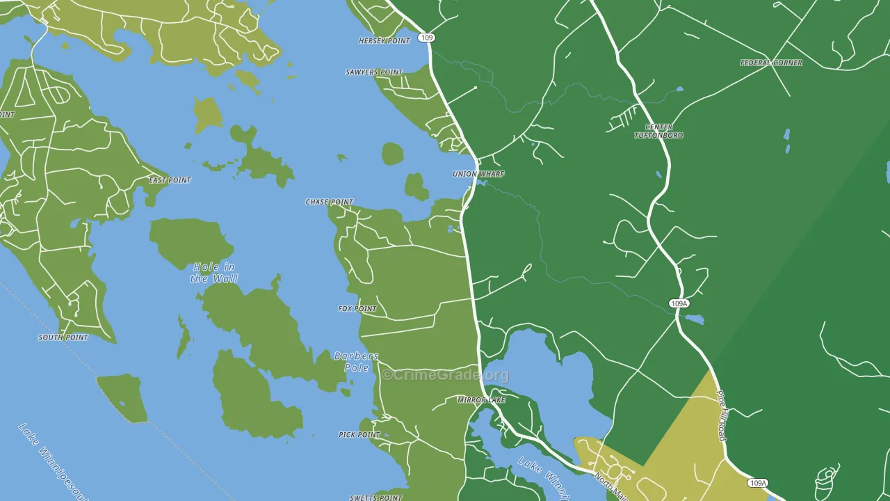 03853, NH Map of Vehicle Theft Rates