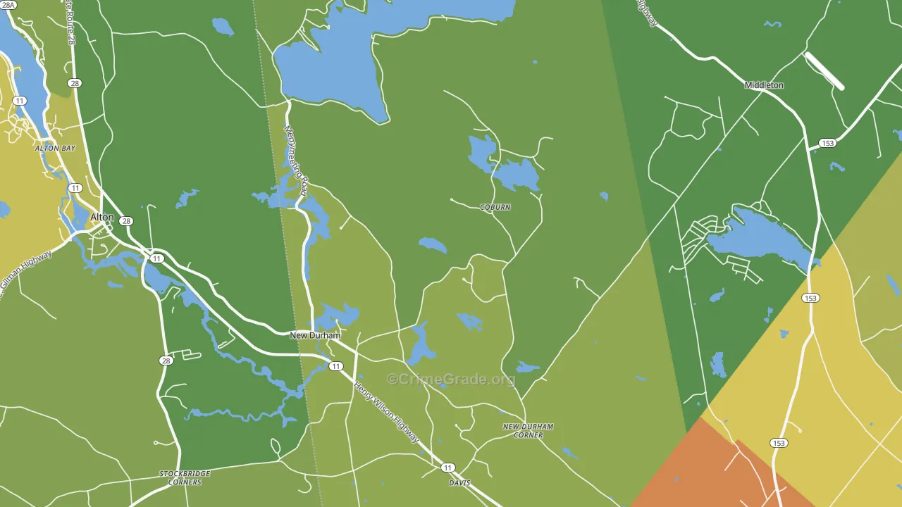 03855, NH Map of Vehicle Theft Rates