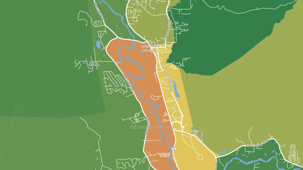 03860, NH Map of Vehicle Theft Rates