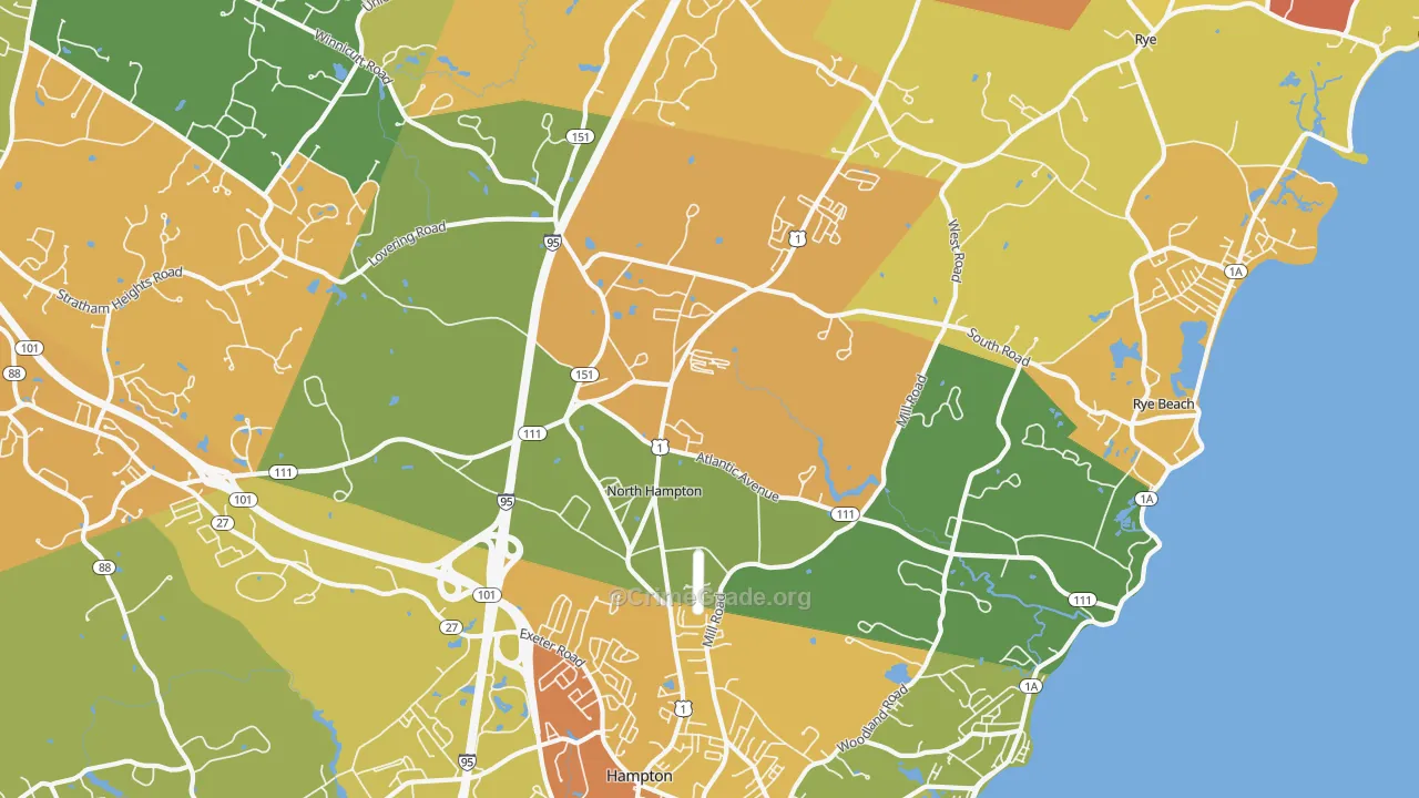 03862, NH Map of Vehicle Theft Rates