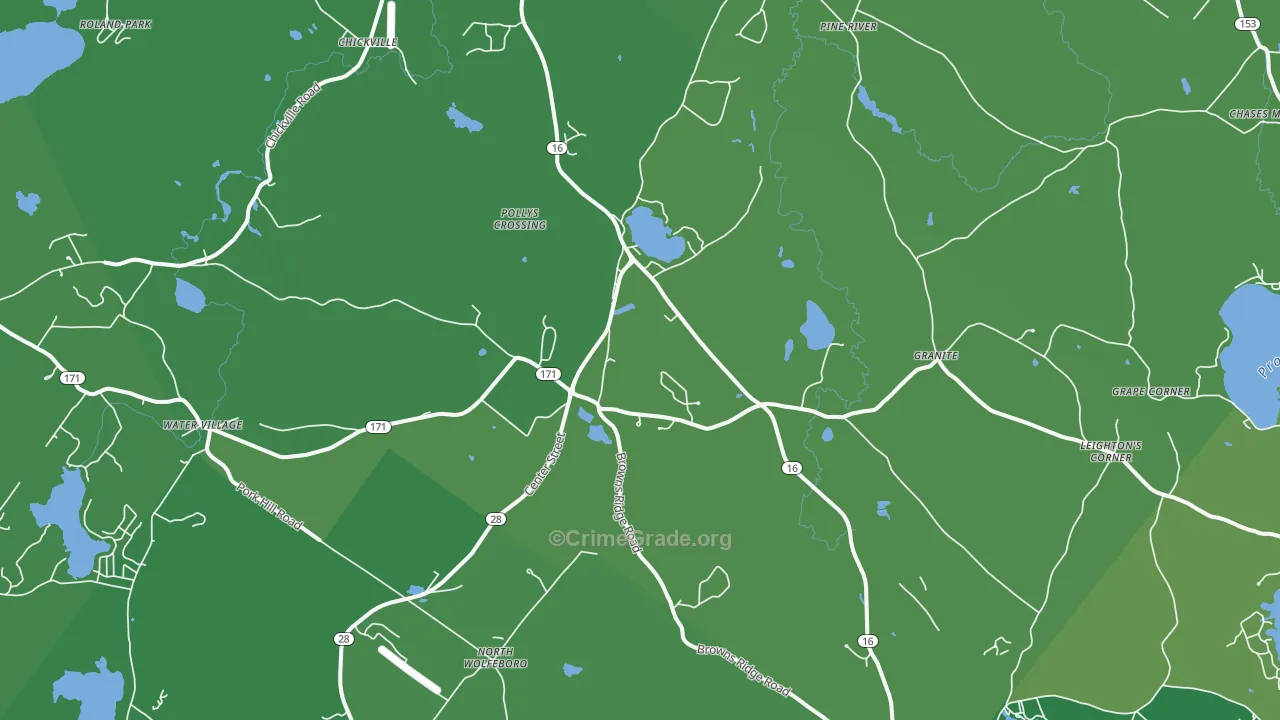 03864, NH Map of Vehicle Theft Rates