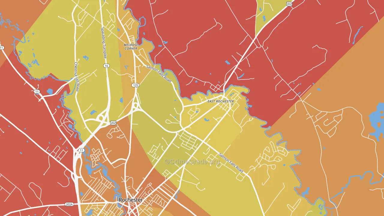 03868, NH Map of Vehicle Theft Rates