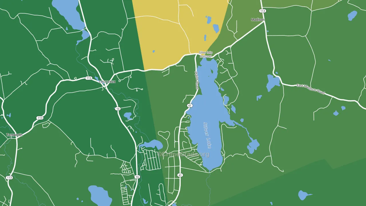 03875, NH Map of Vehicle Theft Rates