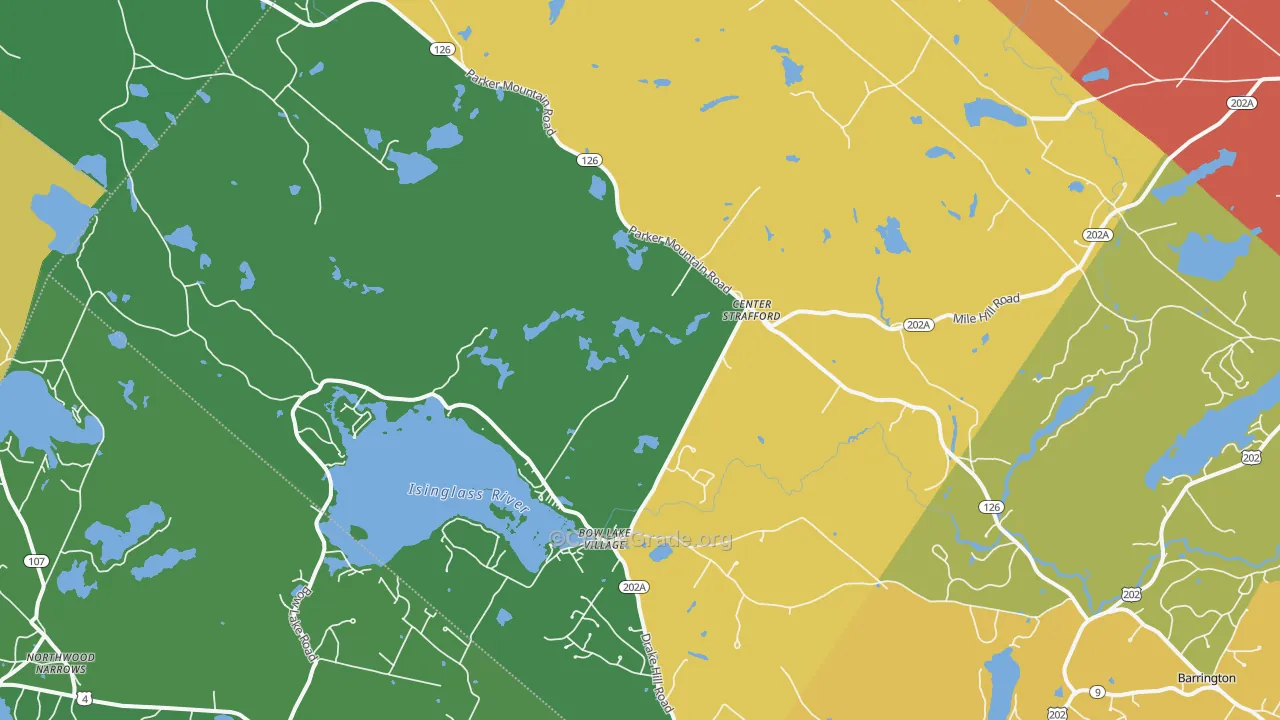03884, NH Map of Vehicle Theft Rates